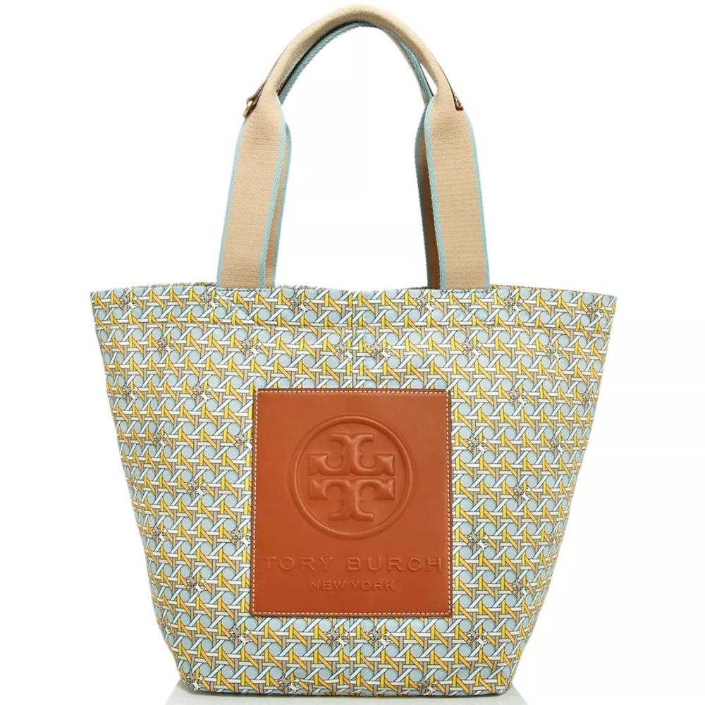 Tory Burch Geometric Tote - Brown and Yellow​